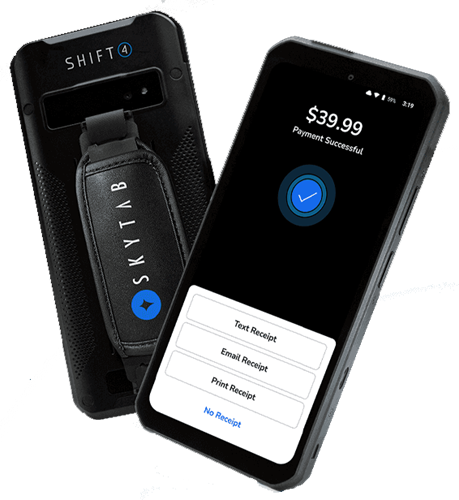 Our Newest device is the size of a top of the line Cell phone but has a large size User Interface (UI) So it is not difficult to read.