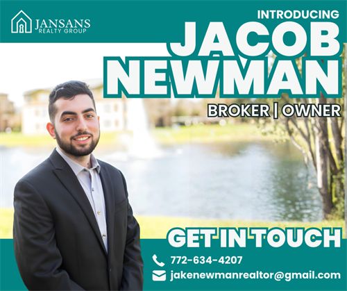 The owner/broker of Jansans Realty Group, Jacob Newman.