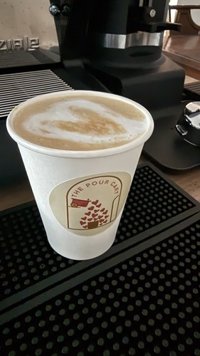 Hot latte made with LOVE ??
