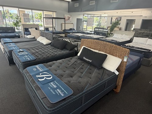 Our showroom with Beautyrest Black Mattresses
