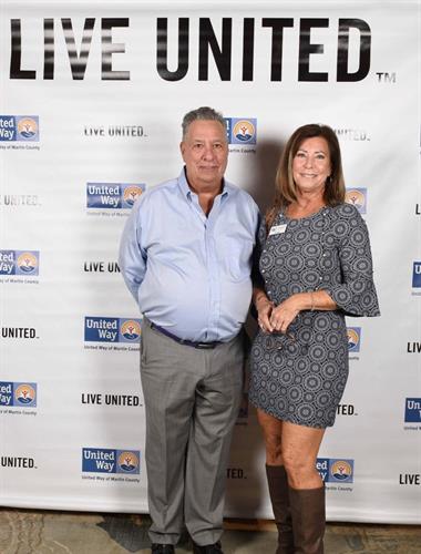 Bob and Pat supporting the United Way at the Community Partners Celebration