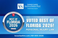 Lesser Law Firm Voted Best of Florida Personal Injury Law Firm