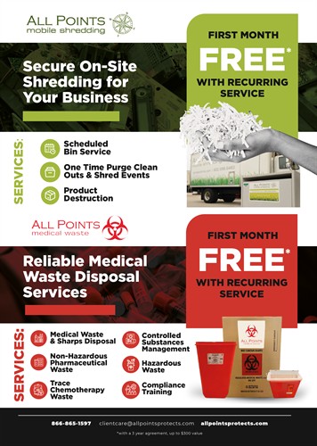All Points Shredding and Medical Waste Flyer