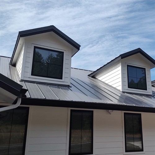A customer’s metal roof replacement, built for durability, performance, and long-term peace of mind.