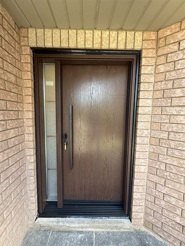 Energy-efficient exterior door replacement professionally installed by EcoTech Windows & Doors for lasting comfort, security and weather protection.