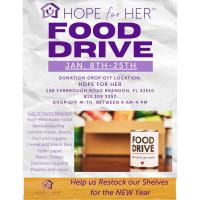 Food Drive - Hope for Her