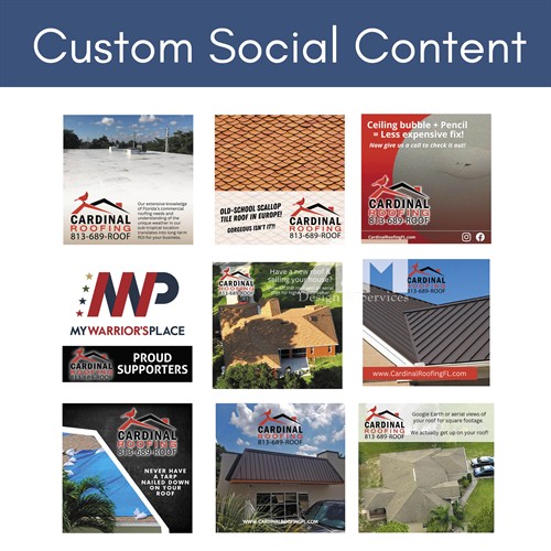 Custom Social Media Content - Cardinal Roofing
