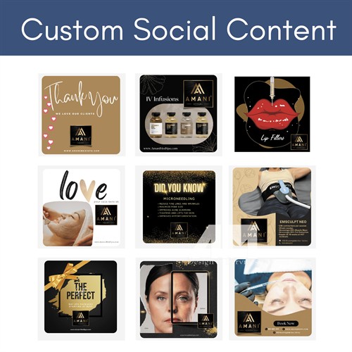 Custom Social Media Content - Amani Med Spa