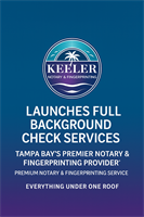 Keeler Notary & Fingerprinting Launches Full Background Check Services in Tampa Bay