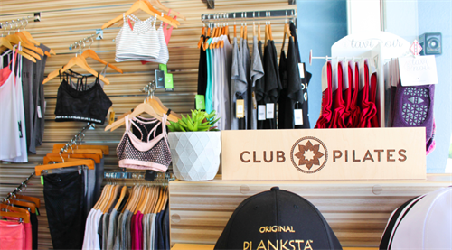 Featuring brands like Tavi Noir, Emily Hsu, Alo Yoga & Beyond Yoga- always in style at Club Pilates! 