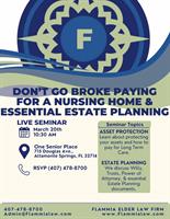 Don't Go Broke Paying for a Nursing Home & Essential Estate Planning