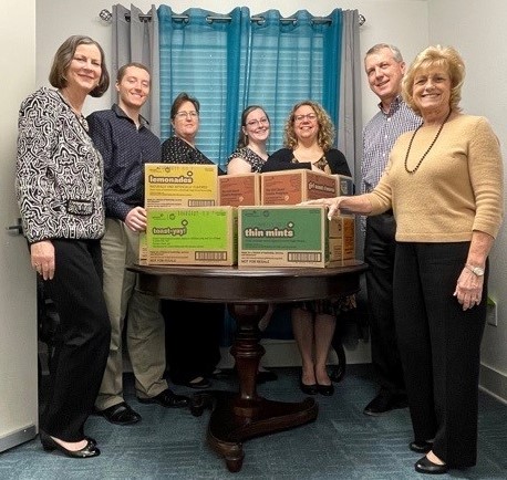 Felsing LLC donated Girl Scout Cookies to several organizations
