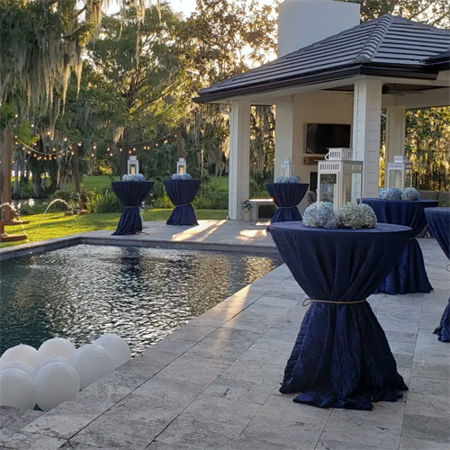 Poolside elegance meets full-service catering—an intimate in-home event elevated with custom menus and seamless hospitality.