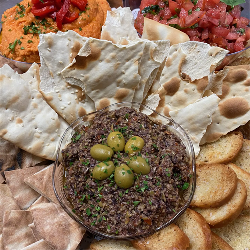 A Mediterranean-inspired charcuterie board—perfect for grazing.
