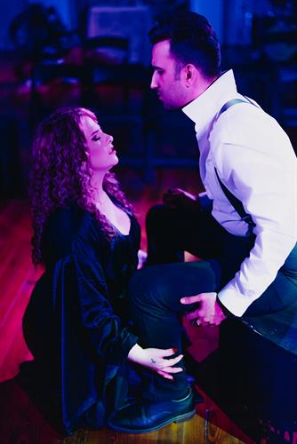 David Bracamonte and Angela Tims in Dracula the Musical