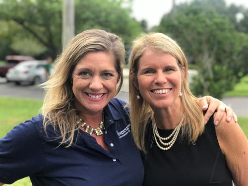 Devereux's Lindsey Phillips and Florida Hospital Association President and CEO Mary Mayhew enjoying a visit to the Devereux Winter Park Campus and Community Service Center.