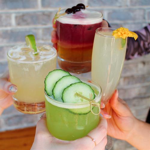 Cheers to great vibes and delicious craft cocktails!