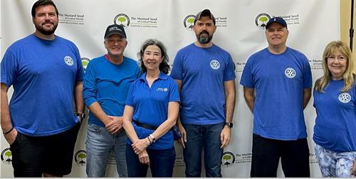 Our Owner Herm Eick volunteering at The Mustard Seed of Central Florida, alongside Rotary of the Parks!