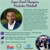 Malcom Mitchell Community Education Event- Superbowl Champion & Literacy Advocate