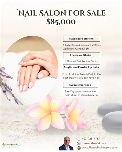 Turn-key Nail Salon for Sale