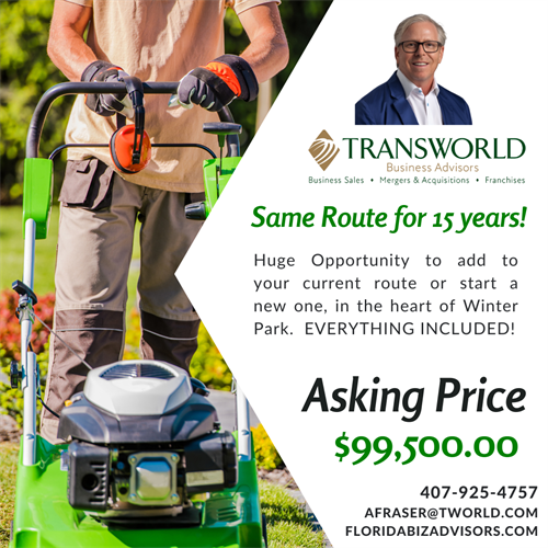 Lawn Business For Sale