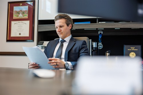 Brandon Gans working 