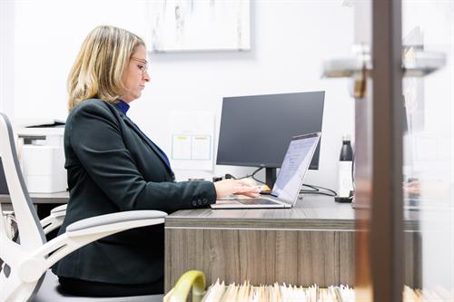 Erica working 