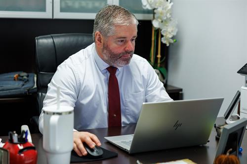 Ian working 