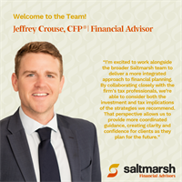 Saltmarsh Financial Advisors Welcomes Jeff Crouse