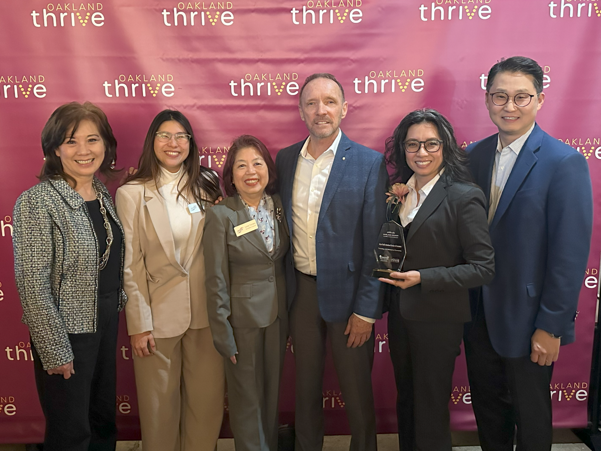 Asian Pacific American Chamber of Commerce (APACC) Recognized for Contributions to Oakland County's Thriving and Inclusive Economy