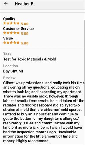 Review/ Mold Inspection 