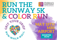 The Children's Grief Center's Annual Grit Your Grief Run the Runway 5K