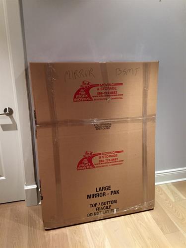 Pictures and Mirros in specialized specific boxes