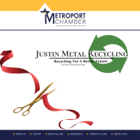 Ribbon Cutting! Justin Metal Recycling