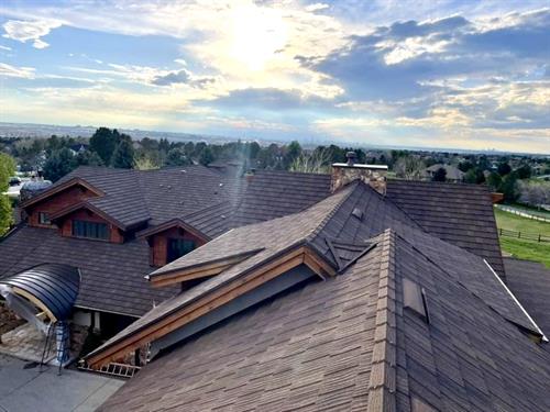 Stone coated steel roofing system for a Client in Colorado 
