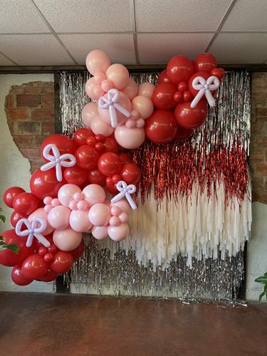Balloons + Fringe Wall