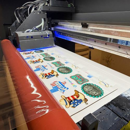 Custom UV DTF Sticker Production at DTF Dallas