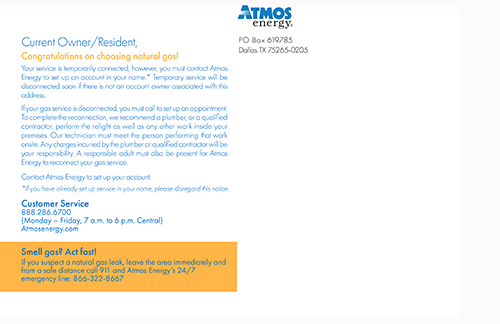 Atmos Post Card _ Side 2