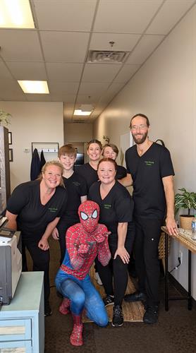 Spring Hill Spiderman at our Ribbon Cutting