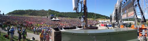 National Boyscout Jamboree with 60,000 scouts in the mountains of W. VA.