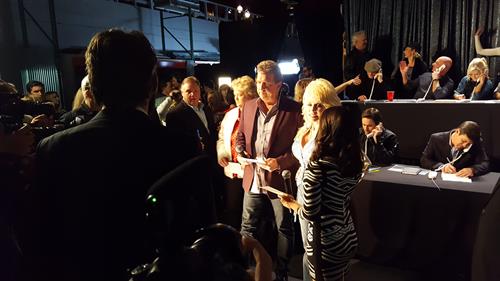 Helping prodution with Dolly Parton Telethon for Fires in E. TN