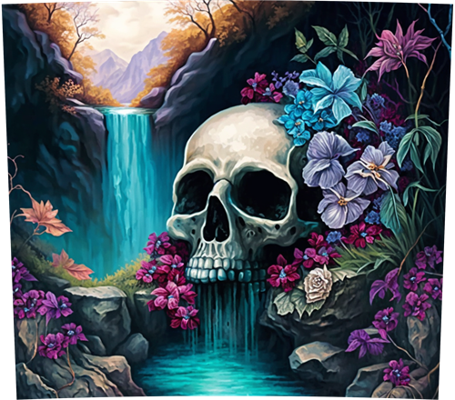 Tumbler - Skull Waterfall