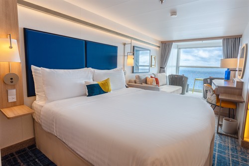 With breathtaking ocean views just steps away, a balcony stateroom aboard Icon of the Seas offers the perfect place to relax, recharge, and wake up somewhere new each day.