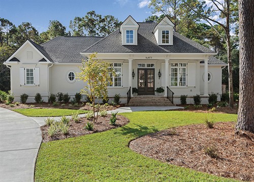 Summer Living Magazine Home - 6in White K-Style Gutters and 3x4 Downspouts