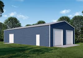 Metal Garage with two roll up doors