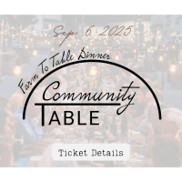 Community Table Dinner Fundraiser in Penn Yan: Tickets Go On Sale August 1st