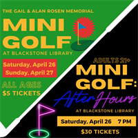 Sponsor Mini Golf at Blackstone Library!