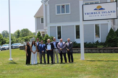 Ribbon Cutting of our new building with the Shoreline Chamber and staff