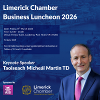 Business Luncheon 2026 - Sponsored by AIB - Guest Speaker Taoiseach Micheál Martin TD