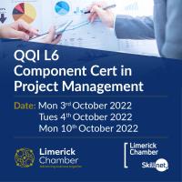 QQI L6 Component Cert in Project Management 3 day Oct 3rd,4th10th